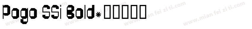 Pogo SSi Bold字体转换